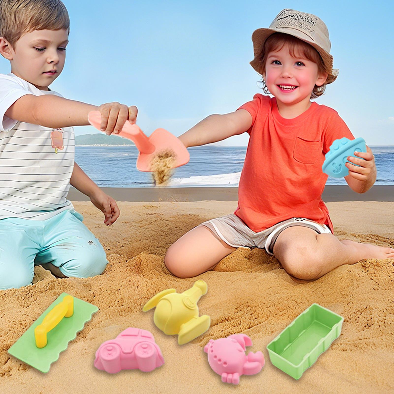 Kids Outdoor Learning Activities - ของเล่นชายหาดกลางแจ้งทรายของเล่นก่อสร้างพลั่วหิมะเด็กเกมการศึกษาก่อนวัยเรียนกิจกรรมการเรียนรู้สําหรับฤดูร้อนริมสระน้ํา