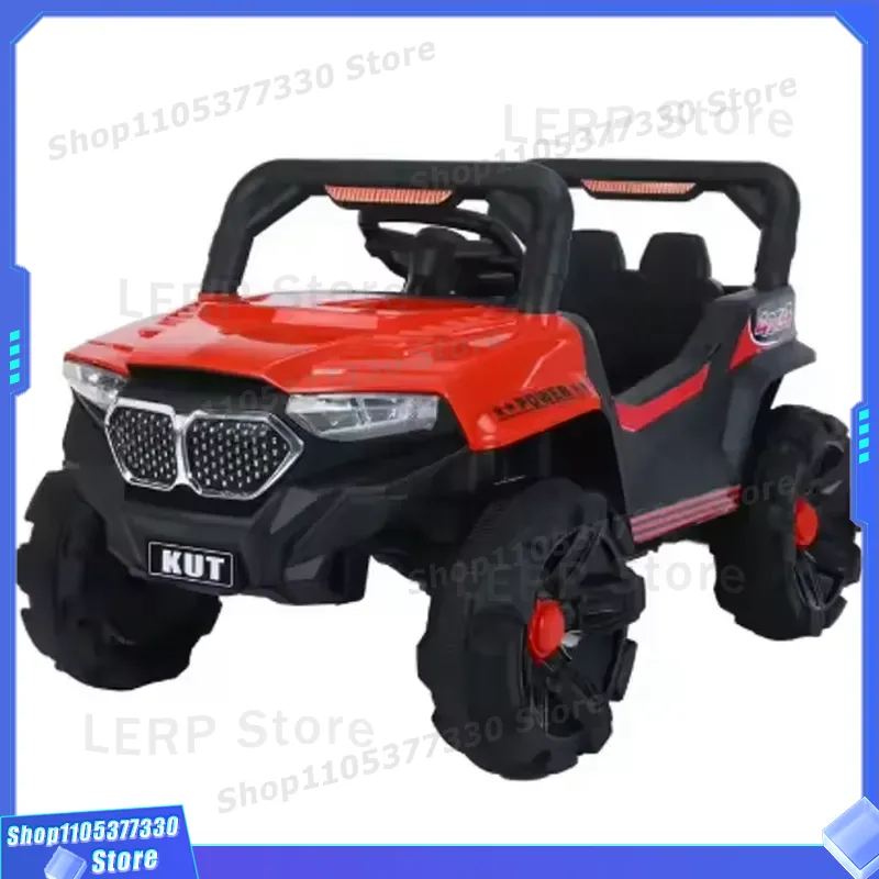 Kids Outdoor Electric Car - รถยนต์ไฟฟ้าสำหรับเด็ก 4 ล้อ ขับเคลื่อนด้วยแบตเตอรี่ ของเล่นสำหรับเด็กชายและเด็กหญิง เล่นกลางแจ้ง