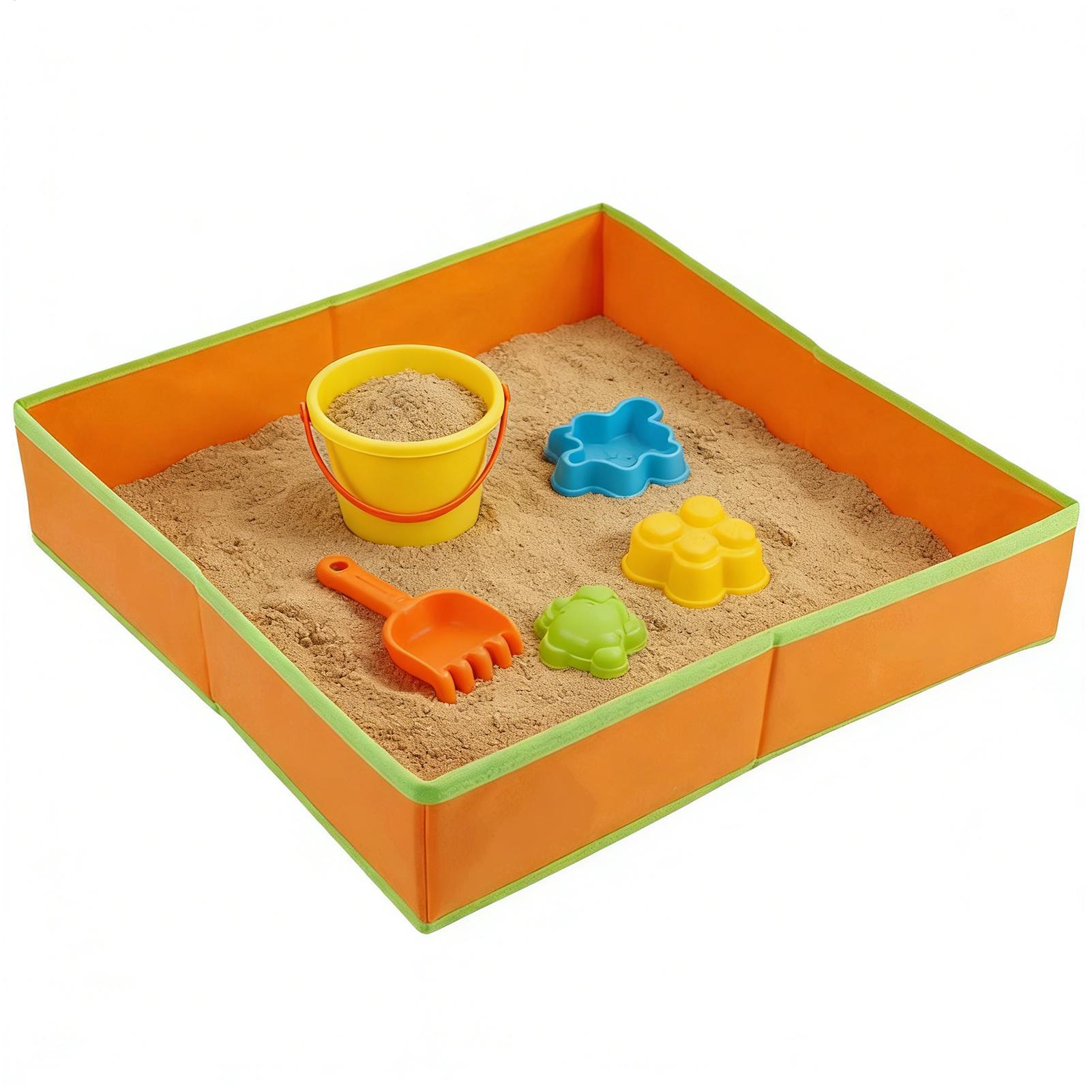 Kids Outdoor Picnic Table - โต๊ะทรายสำหรับเด็ก โต๊ะกิจกรรมกลางแจ้งแบบพับได้ ถาดเกมพับได้ ผ้าไม่ทอ โต๊ะกิจกรรมสำหรับเด็กสำหรับสวนหลังบ้าน