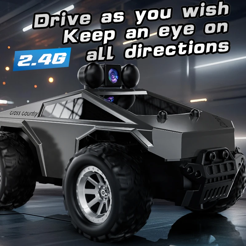 Kids Outdoor Vehicles - KF29 1:28 รถออฟโรด RC พร้อมกล้อง, รถแข่งดริฟท์ความเร็วสูงควบคุมได้สองระบบ,