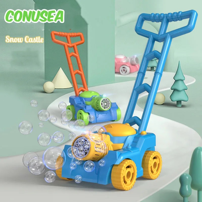 Kids Outdoor Electric Car - รถเข็นของเล่นเด็ก ปืนยิงฟองสบู่ไฟฟ้าอัตโนมัติ ของเล่นกลางแจ้งสำหรับเด็กหญิง เด็กชาย ของขวัญ
