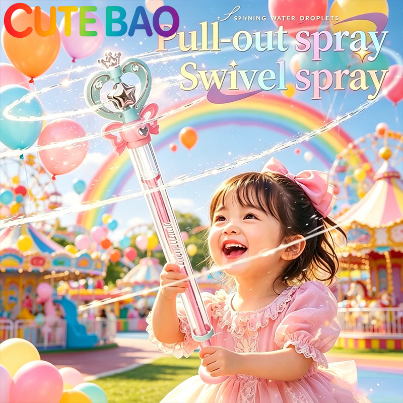 Water Gun Soaker - ปืนฉีดน้ำรูปไม้กายสิทธิ์ ของเล่นเล่นน้ำฤดูร้อน ปืนฉีดน้ำสองโหมด สำหรับเด็กและผู้ใหญ่ ของขวัญวันเกิดสำหรับการต่อสู้ทางน้ำกลางแจ้ง