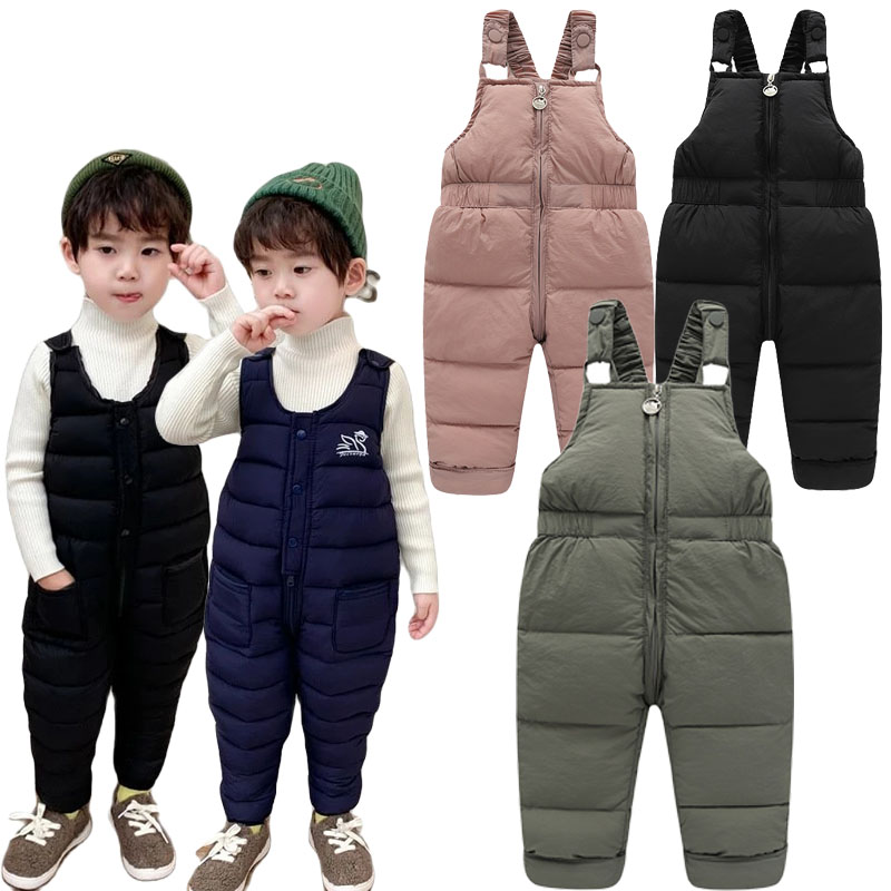 Kids Outdoor Jumpsuit - เด็กฤดูหนาว WARM Overalls ฤดูใบไม้ร่วงหญิงหนากางเกงเด็กทารก Jumpsuit สําหรับ