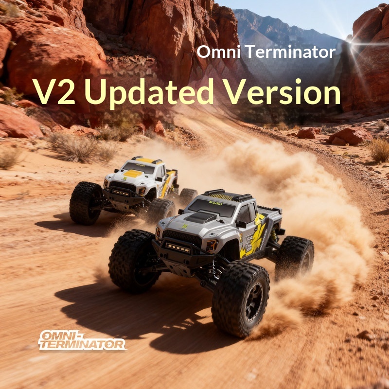 Kids Outdoor Electric Car - รถบรรทุกบังคับวิทยุ V2 Omni Terminator RC ขับเคลื่อน