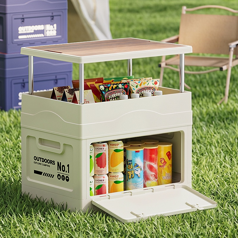 กล่องเก็บของสำหรับตั้งแคมป์กลา - Kids Outdoor Wooden Table บทวิจารณ์และราคา
