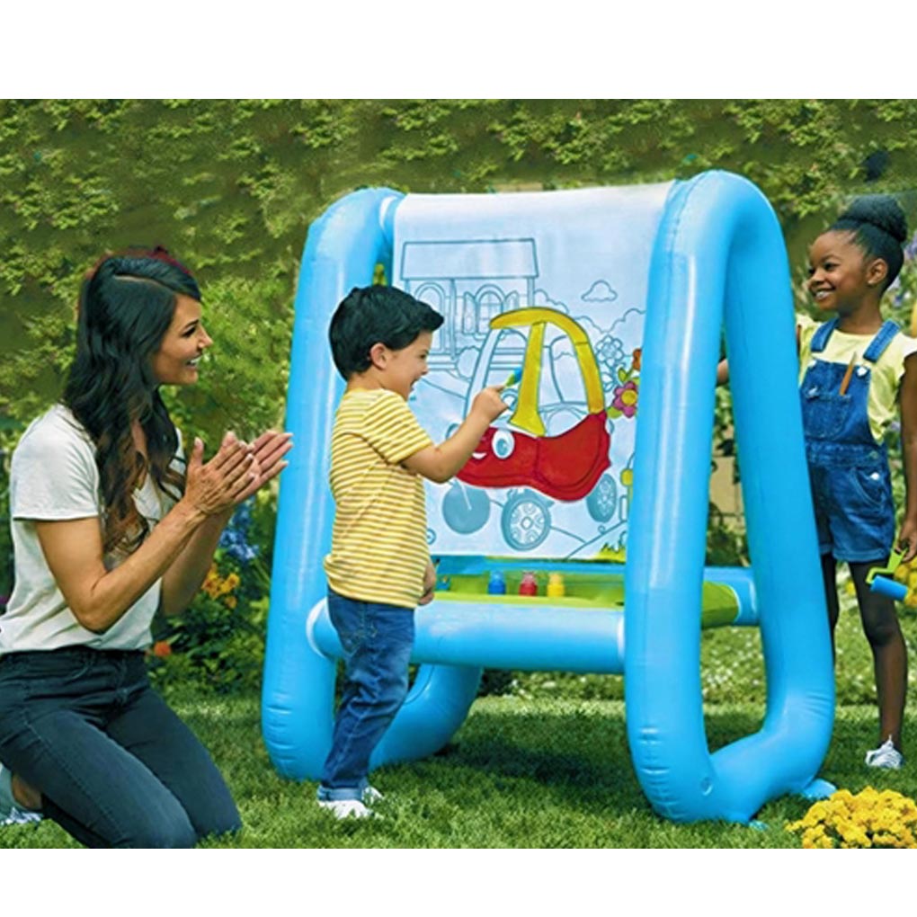 ขาตั้งวาดรูปพีวีซีแบบพกพาสำหรั - Kids Outdoor Easel บทวิจารณ์และราคา