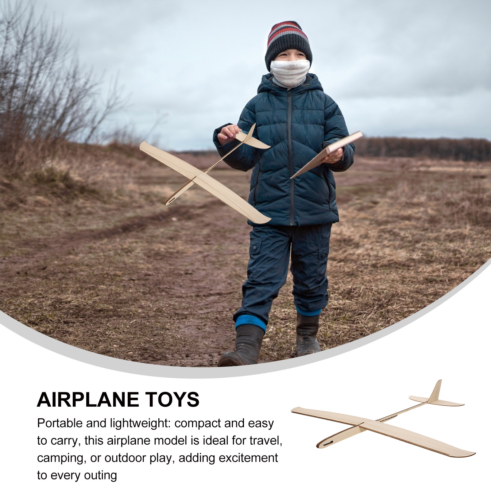 เครื่องบินไม้ DIY แบบยังไม่ทาส - Kids Outdoor Learning Activities บทวิจารณ์และราคา