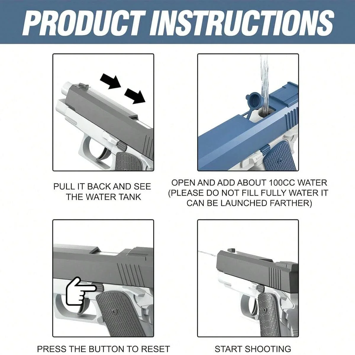 ปืนฉีดน้ำของเล่น ปืนฉีดน้ำแบบพ - Water Gun Soaker บทวิจารณ์และราคา
