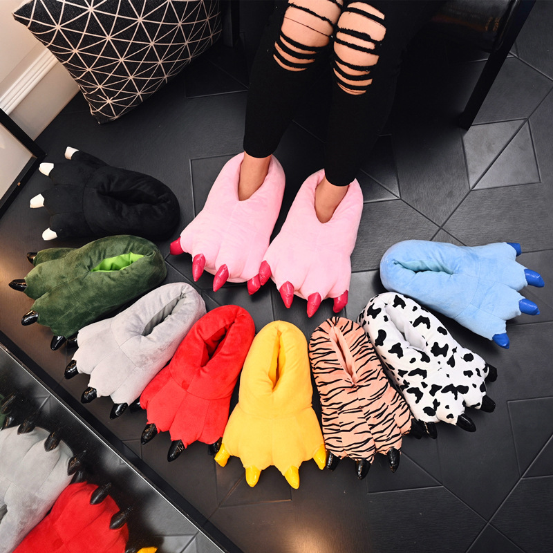 รองเท้าแตะลายกรงเล็บสัตว์สำหรั - Kids Indoor Outdoor Slippers บทวิจารณ์และราคา