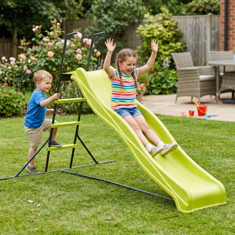 สไลเดอร์กลางแจ้งแบบตั้งพื้นขนา - Kids Outdoor Climber บทวิจารณ์และราคา