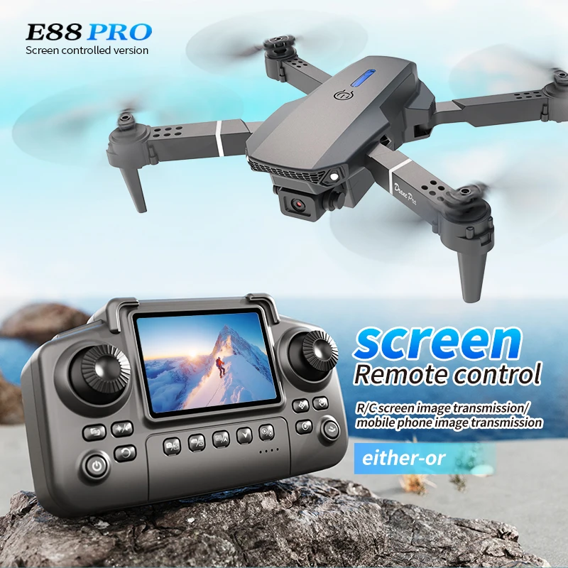 Professional E88 PRO Drone หน้ - Kids Outdoor Entertainment บทวิจารณ์และราคา