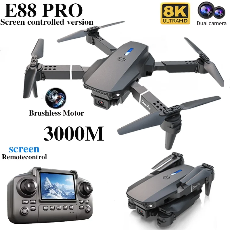 Professional E88 PRO Drone หน้ - Kids Outdoor Entertainment บทวิจารณ์และราคา