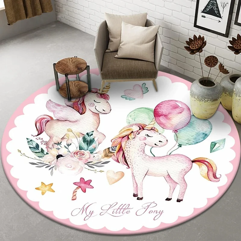 พรมลายการ์ตูนยูนิคอร์นทรงกลม พ - Kids Unicorn Outdoor Chair บทวิจารณ์และราคา