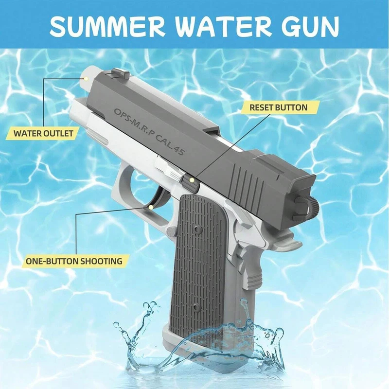 ปืนฉีดน้ำ M1911 ของเล่นปืนฉีดน - Water Gun Soaker บทวิจารณ์และราคา