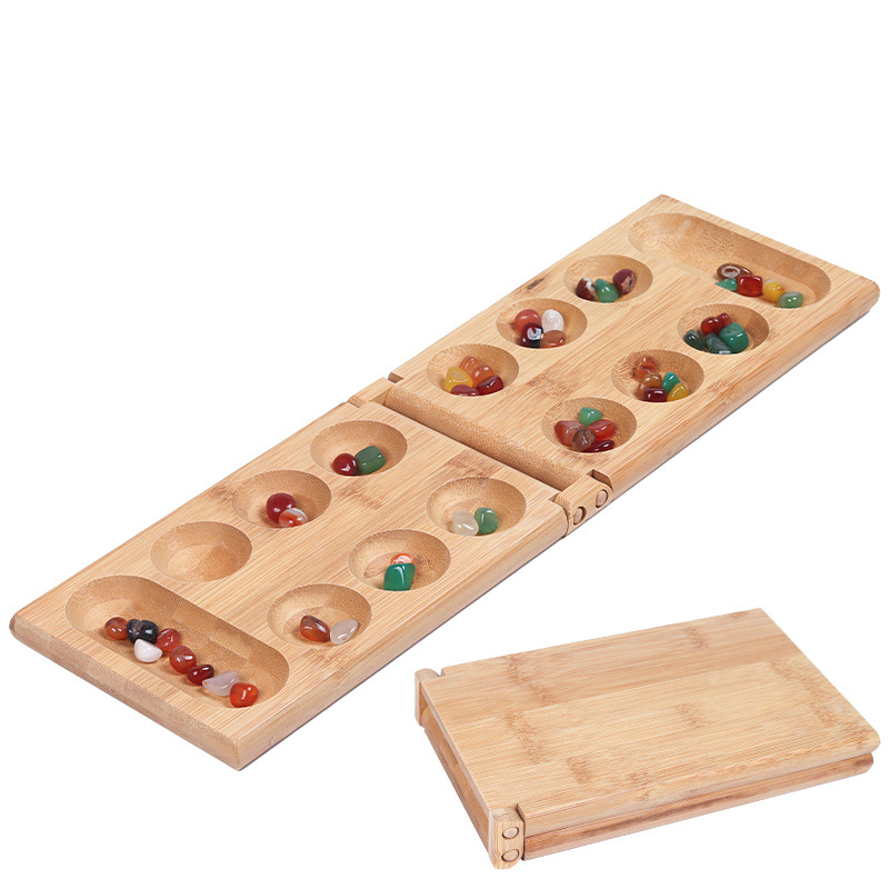 เกมกระดานแมนคาลาแบบพับได้ริเวอ - Kids Outdoor Wooden Table บทวิจารณ์และราคา