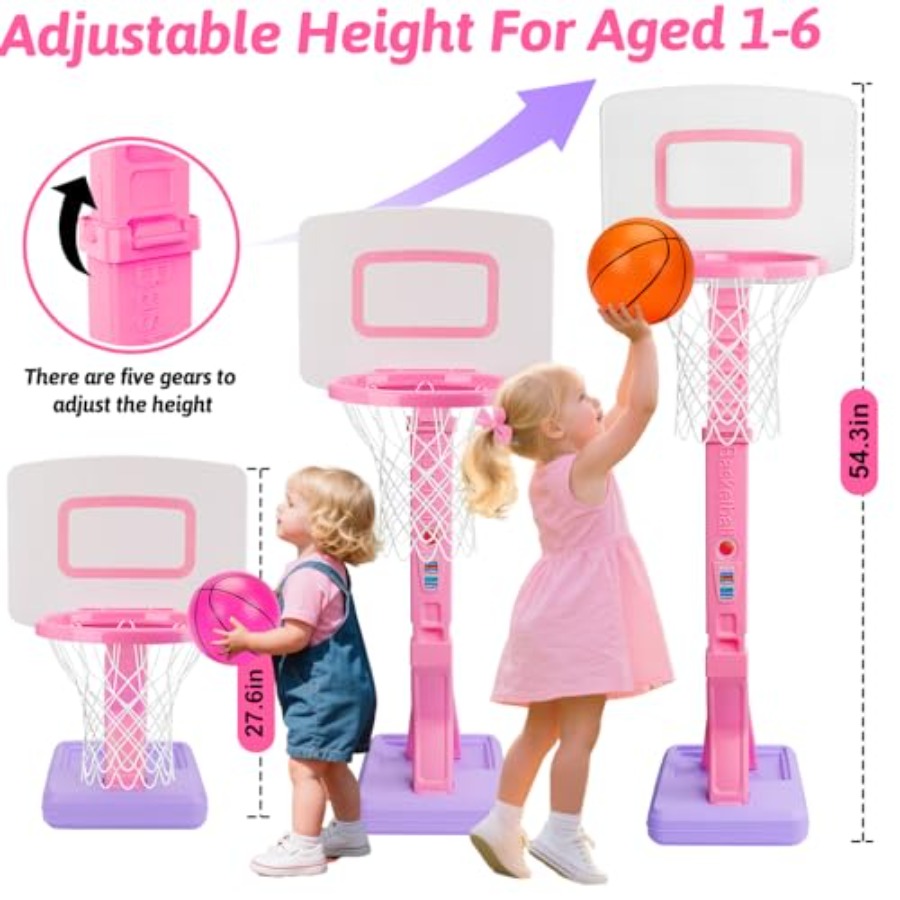 ห่วงบาสเก็ตบอลสีชมพูสำหรับเด็ก - Kids Outdoor Easel บทวิจารณ์และราคา