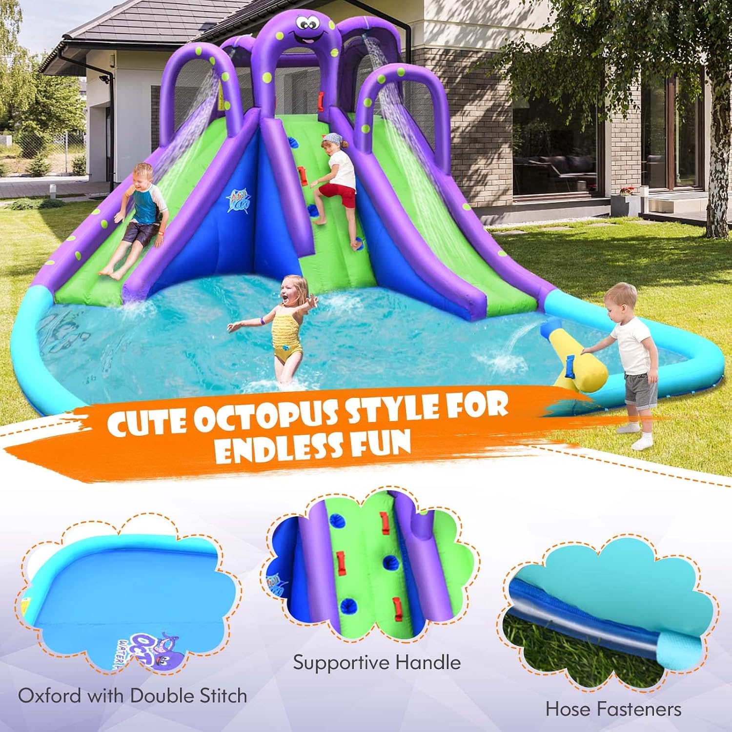 สวนน้ำเป่าลมขนาดใหญ่สำหรับเด็ก - Kids Outdoor Climber บทวิจารณ์และราคา