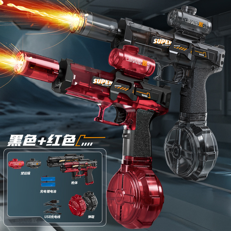 ปืนฉีดน้ำไฟฟ้าจำลองการยิงและกา - Water Gun Soaker บทวิจารณ์และราคา