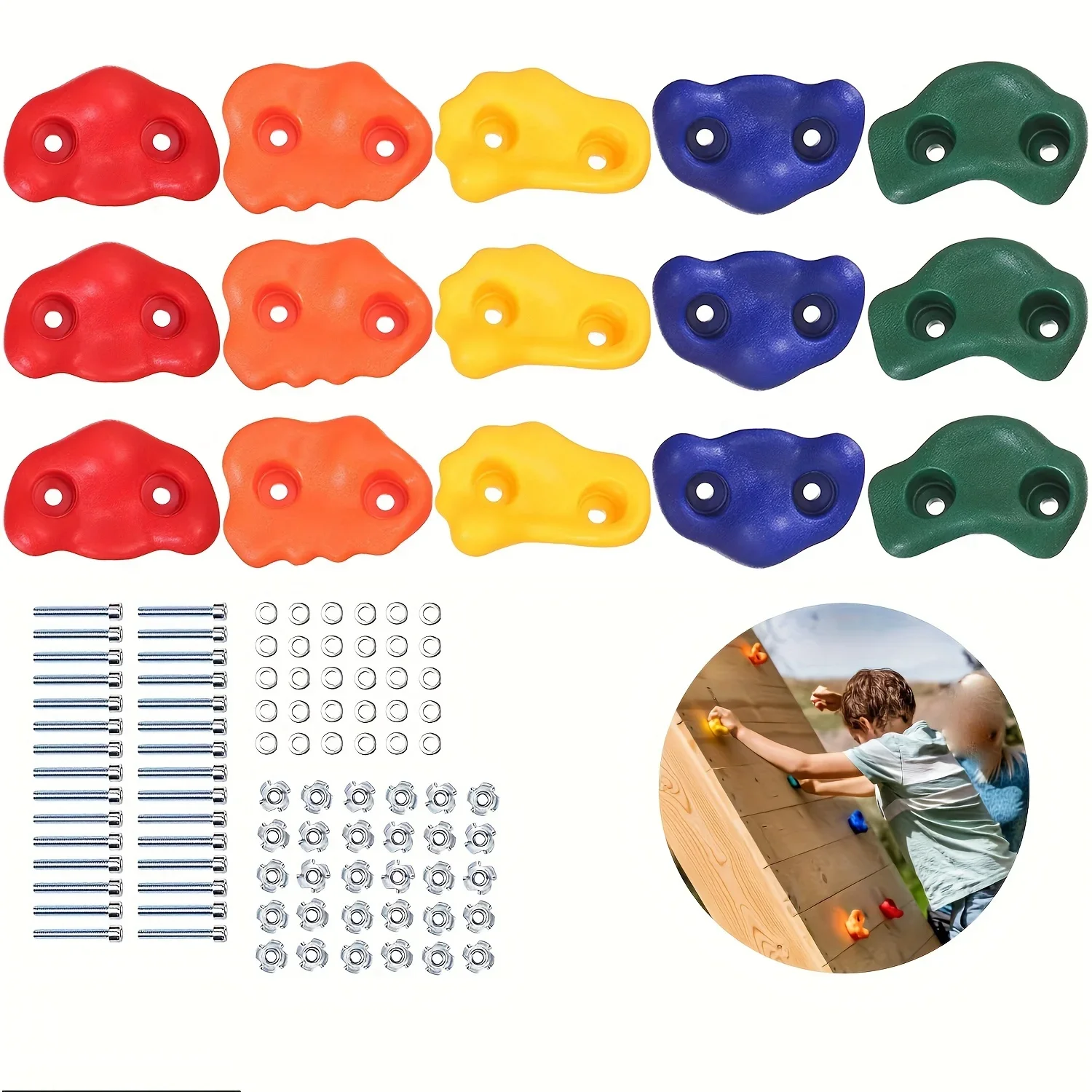 หินปีนผาสำหรับเด็ก ชุดอุปกรณ์ป - Kids Outdoor Climbing Structure บทวิจารณ์และราคา