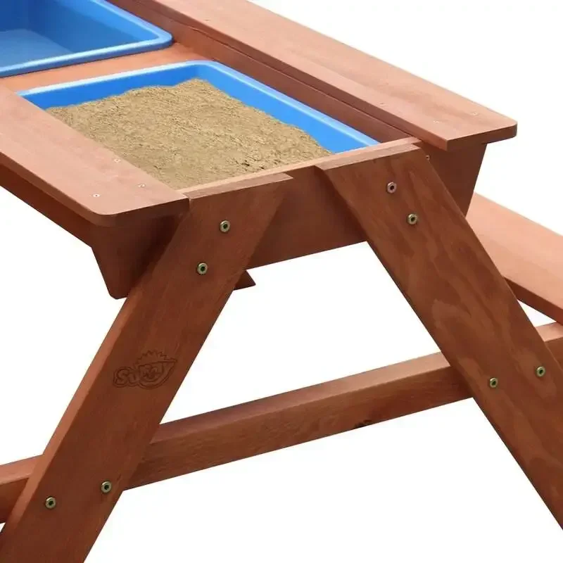 -ม้านั่งไม้ปิกนิกกลางแจ้งชุดไม - Kids Outdoor Picnic Table บทวิจารณ์และราคา