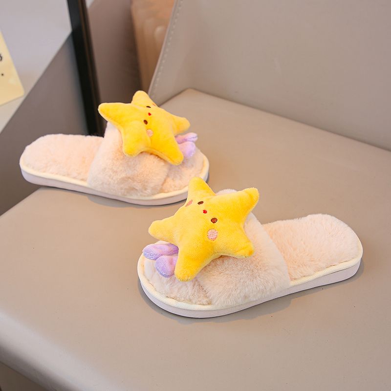 รองเท้าแตะแบบเปิดนิ้วเท้าสำหรั - Kids Indoor Outdoor Slippers บทวิจารณ์และราคา