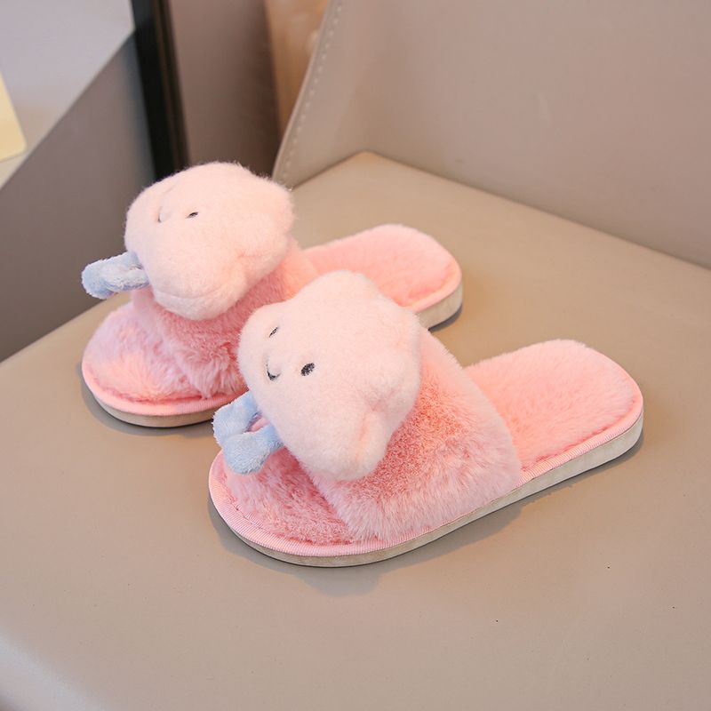 รองเท้าแตะแบบเปิดนิ้วเท้าสำหรั - Kids Indoor Outdoor Slippers บทวิจารณ์และราคา