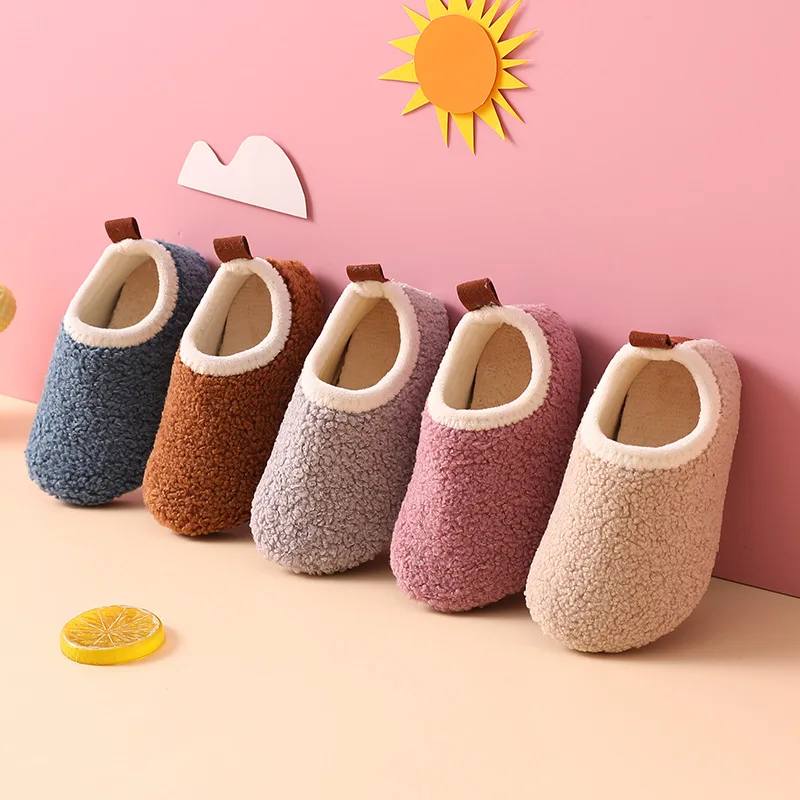 เด็กรองเท้าแตะผ้าฝ้ายอบอุ่นเด็ - Kids Indoor Outdoor Slippers บทวิจารณ์และราคา