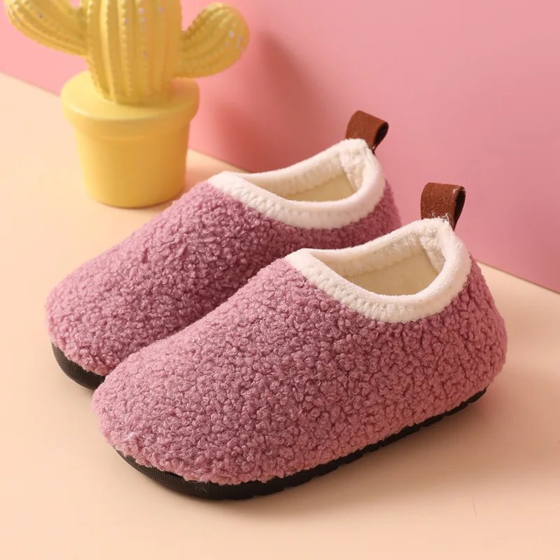 เด็กรองเท้าแตะผ้าฝ้ายอบอุ่นเด็ - Kids Indoor Outdoor Slippers บทวิจารณ์และราคา