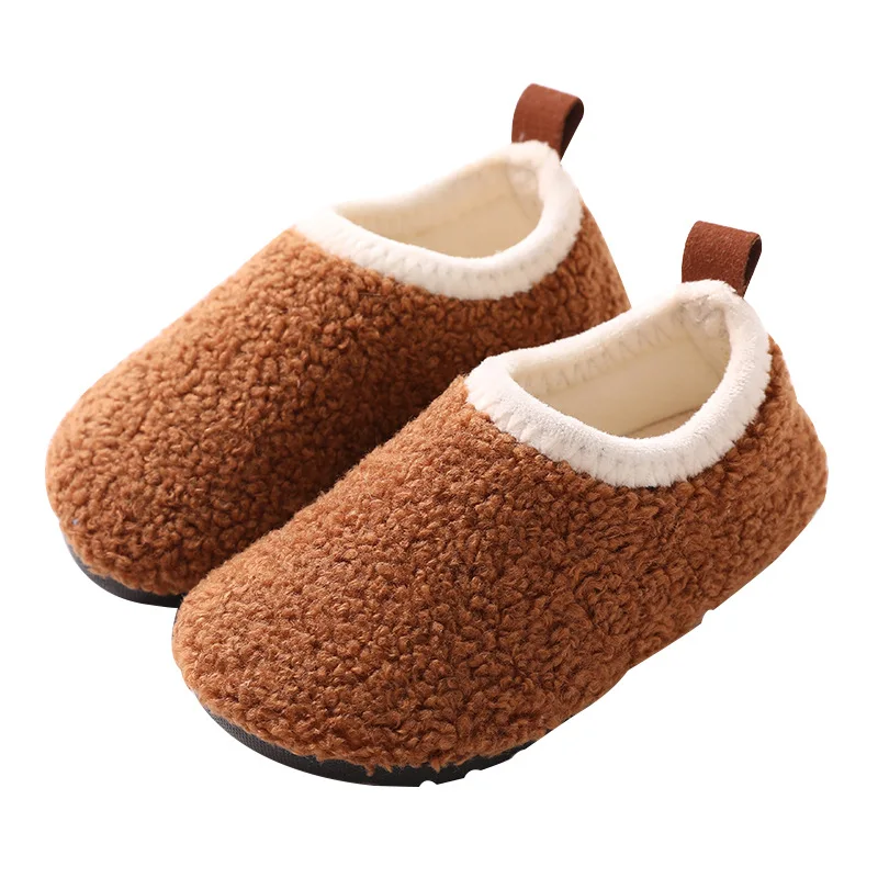 เด็กรองเท้าแตะผ้าฝ้ายอบอุ่นเด็ - Kids Indoor Outdoor Slippers บทวิจารณ์และราคา