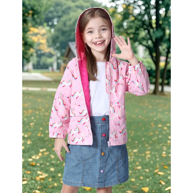 เด็กชุดยูนิคอร์นสาวเสื้อกันฝนเ - Kids Outdoor Jumpsuit บทวิจารณ์และราคา