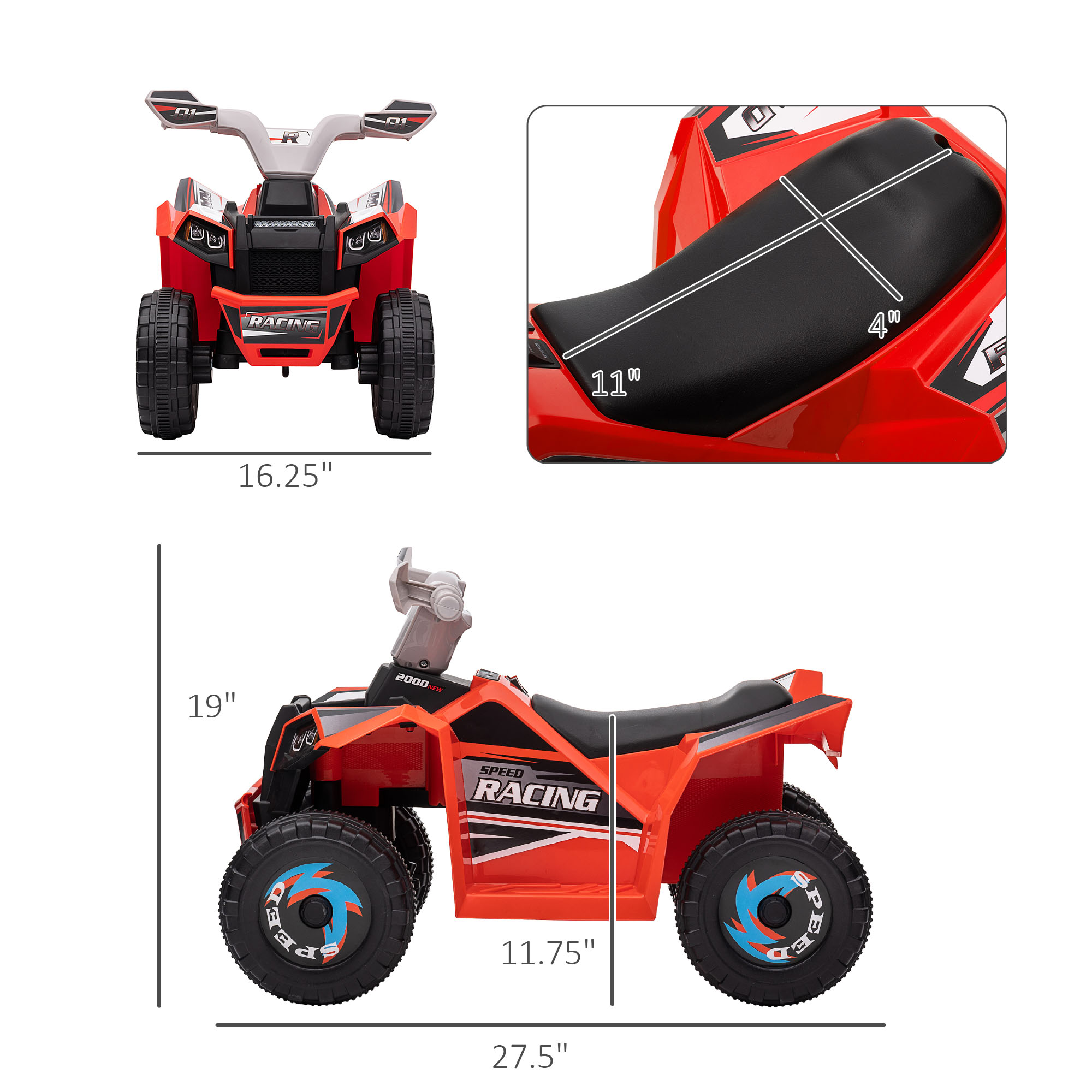 รถยนต์ 6V สำหรับเด็ก ดีไซน์ทนท - Kids Outdoor Electric Car บทวิจารณ์และราคา
