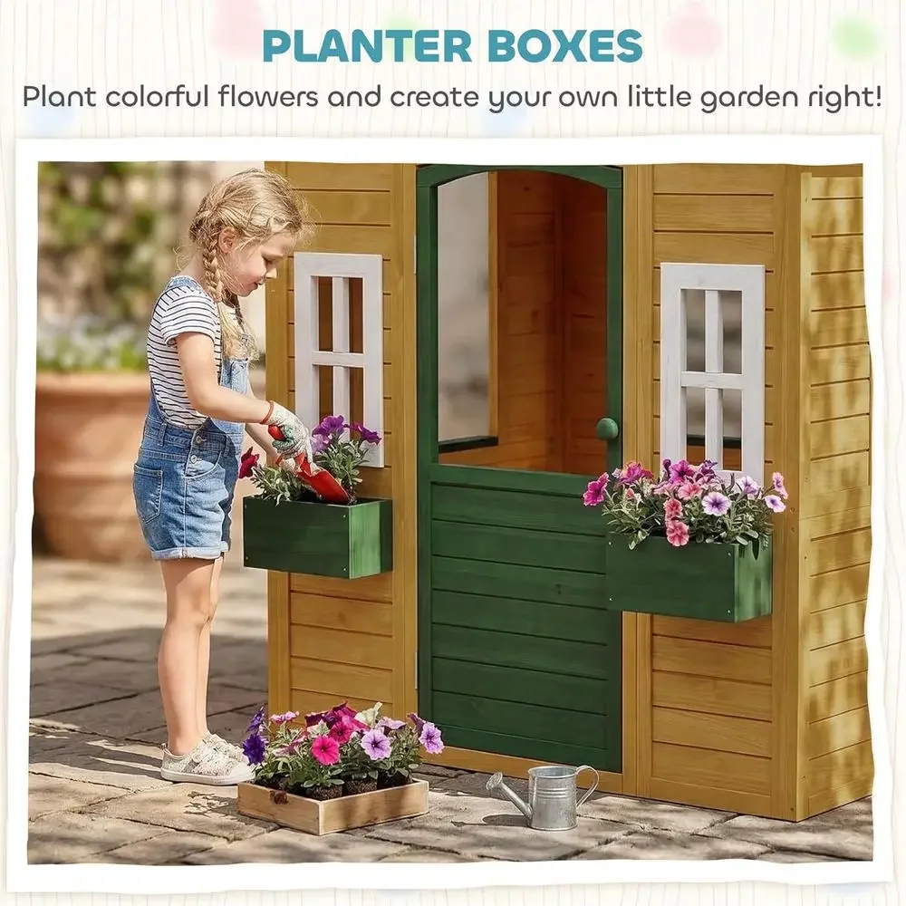 บ้านเด็กเล่นกลางแจ้ง Qaba, บ้า - Qaba Kids Outdoor Playhouse บทวิจารณ์และราคา