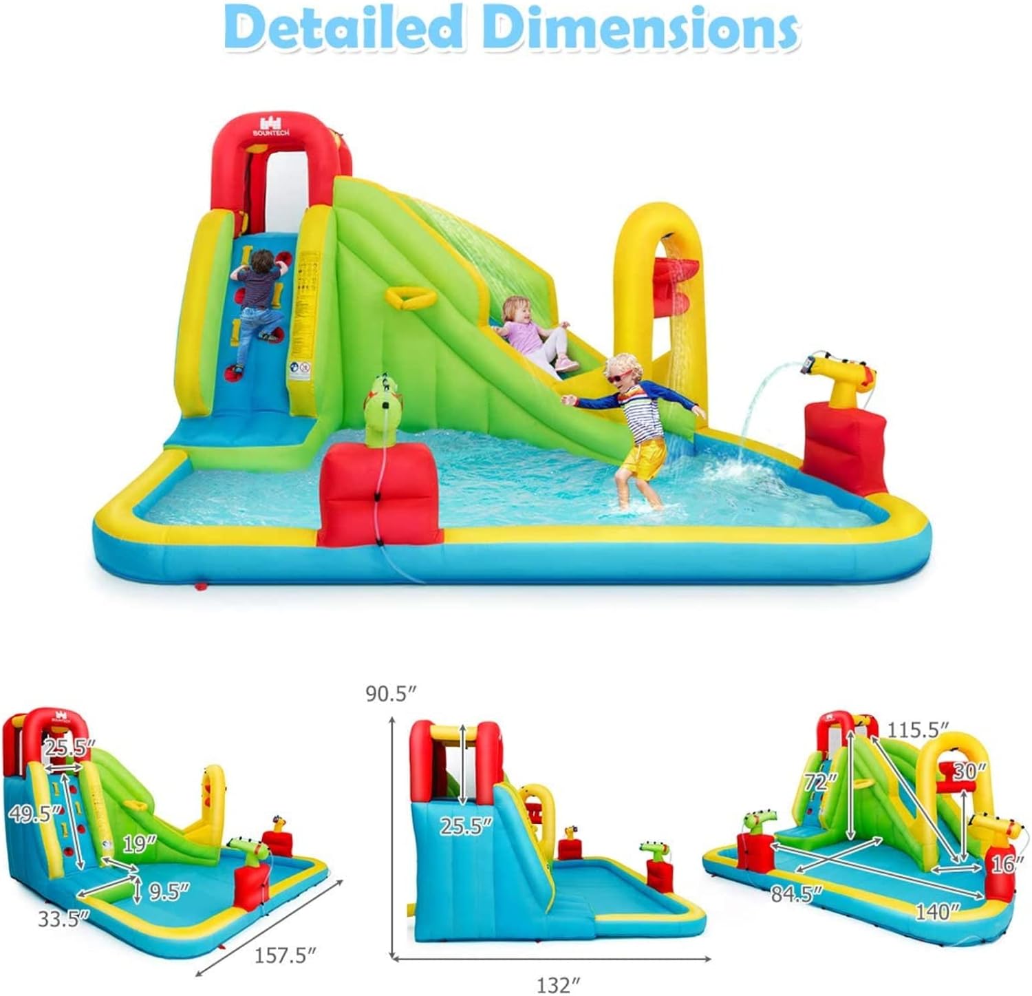 เมกะสวนน้ำเป่าลมสำหรับเด็ก - ส - Kids Outdoor Fun บทวิจารณ์และราคา