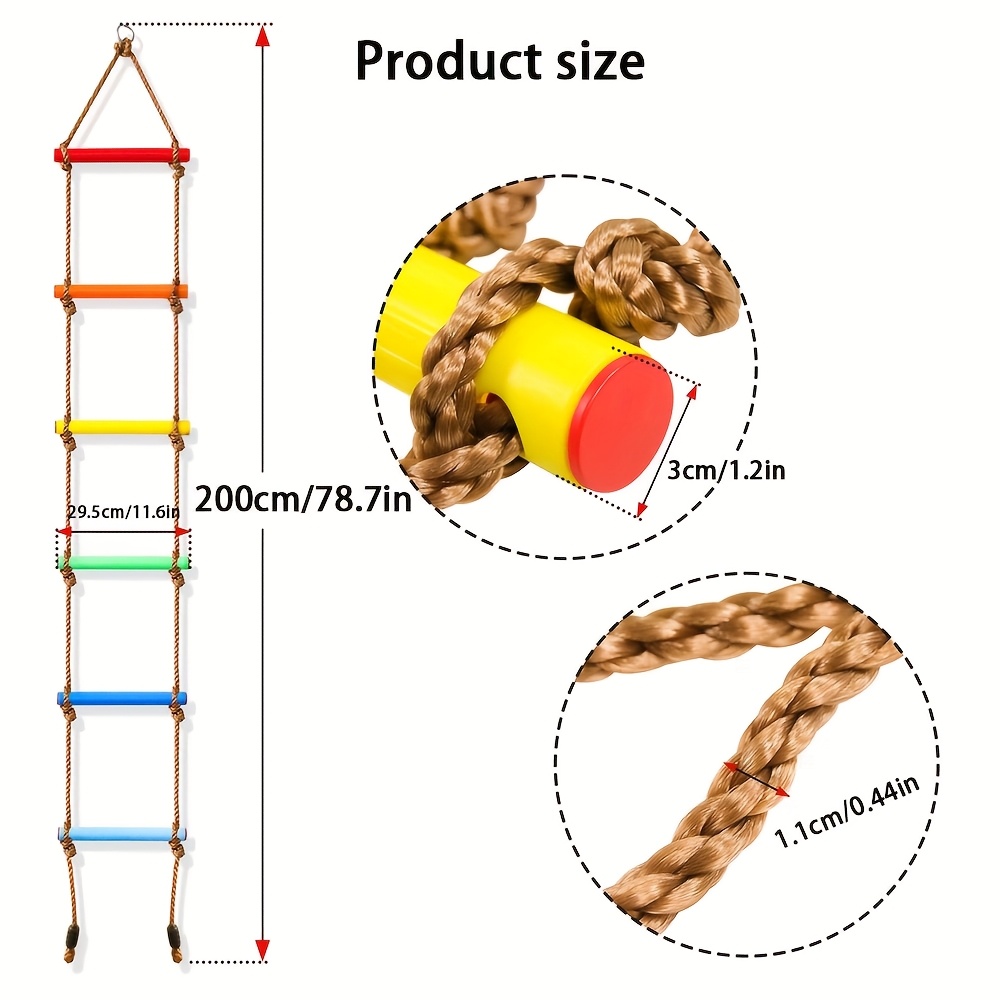 บันไดปีนป่ายหลากสีสำหรับเด็ก 1 - Kids Outdoor Climbing Structure บทวิจารณ์และราคา