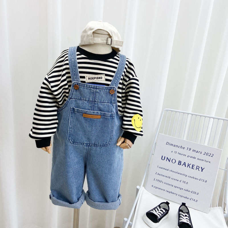 ชุดเอี๊ยมเดนิมสำหรับเด็ก เสื้อ - Kids Outdoor Jumpsuit บทวิจารณ์และราคา