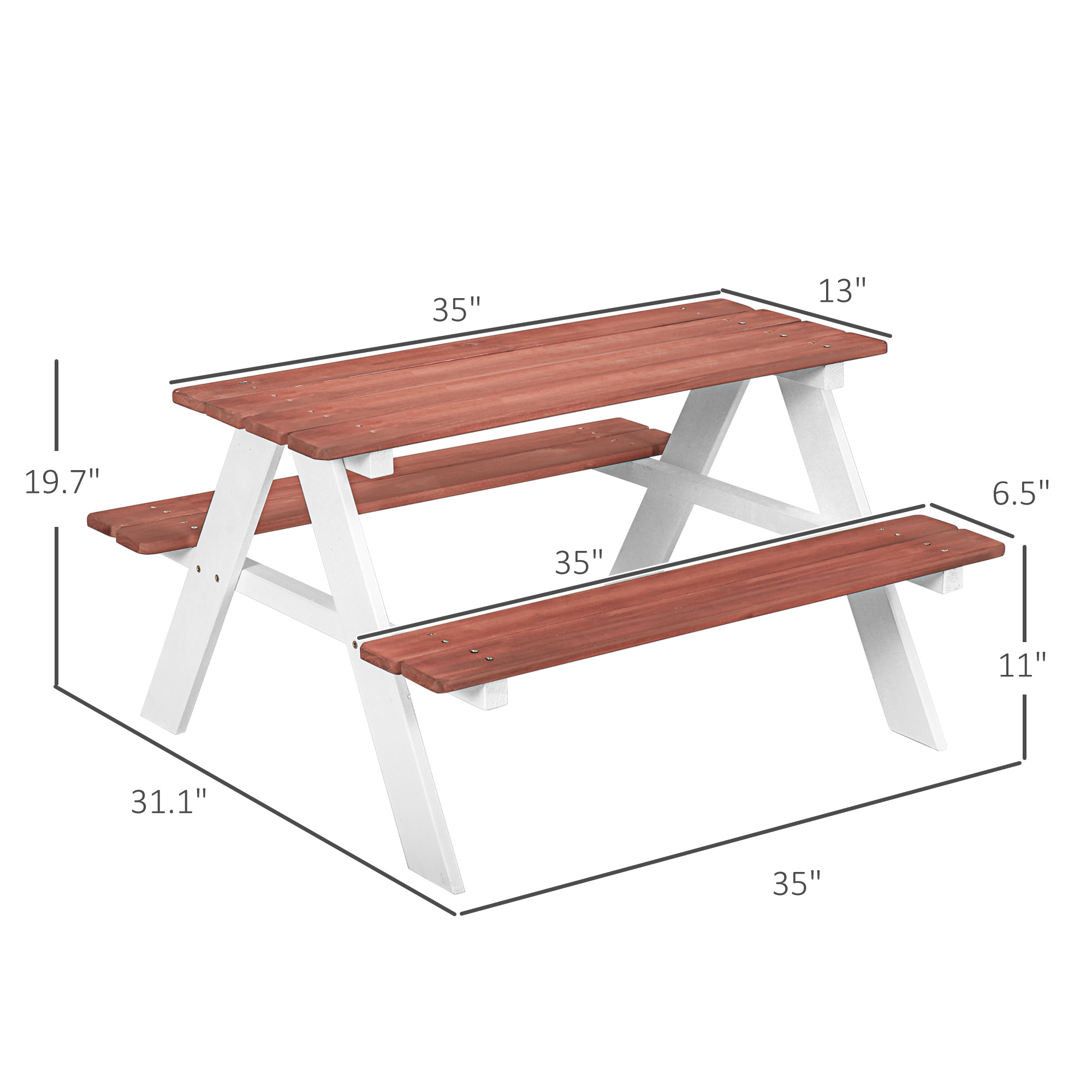 ชุดโต๊ะปิกนิกสำหรับเด็ก, ชุดโต - Kids Outdoor Picnic Table บทวิจารณ์และราคา