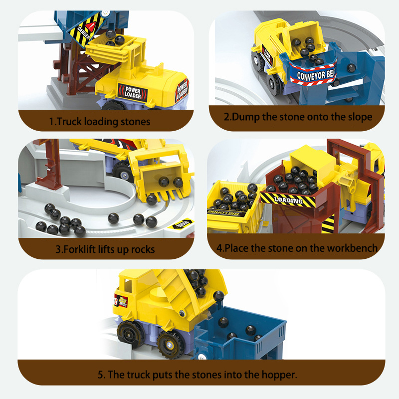 ชุดรางรถไฟแข่งรถขุดเหมืองไฟฟ้า - Kids Outdoor Vehicles บทวิจารณ์และราคา