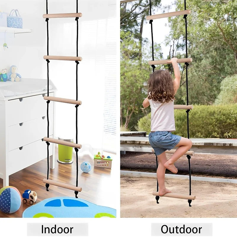 ชุดปีนป่ายเชือก บันไดไม้ ชิงช้ - Kids Outdoor Climber บทวิจารณ์และราคา
