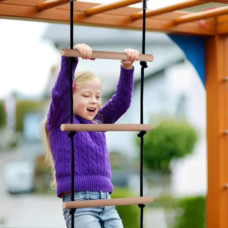 ชุดปีนป่ายเชือก บันไดไม้ ชิงช้ - Kids Outdoor Climber บทวิจารณ์และราคา