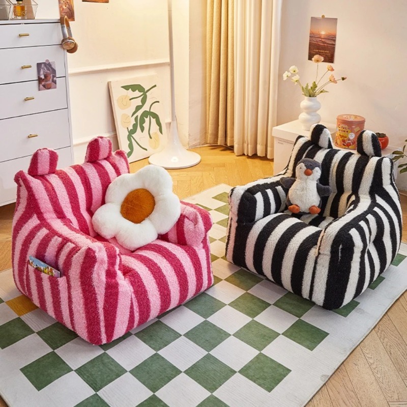 โซฟาเด็กผ้ากำมะหยี่ลายทางน้ำหน - Kids Outdoor Bean Bag บทวิจารณ์และราคา