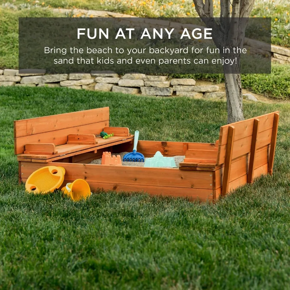 อัพเกรดใหม่! กล่องทรายไม้กลางแ - Kids Outdoor Bench บทวิจารณ์และราคา