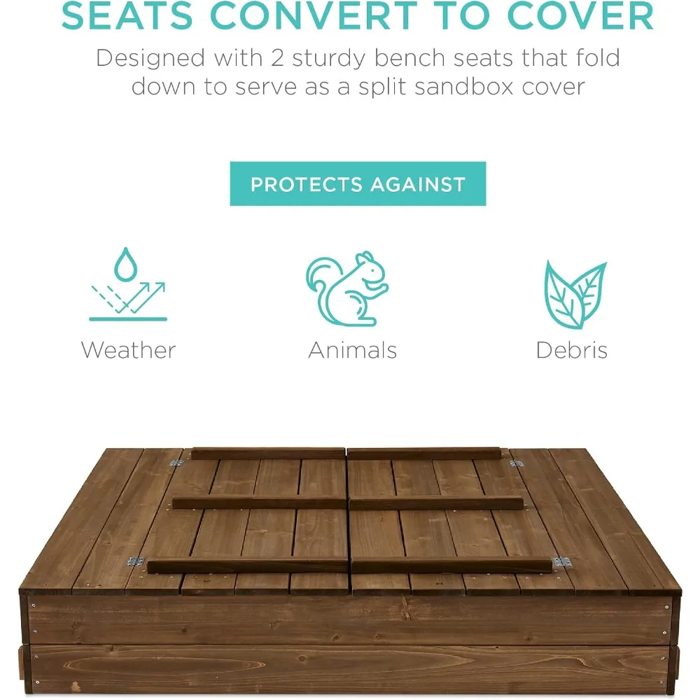 อัพเกรดใหม่! กล่องทรายไม้กลางแ - Kids Outdoor Bench บทวิจารณ์และราคา