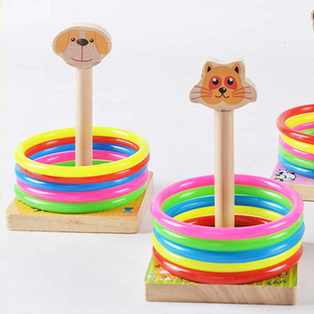 ชุดเกมโยนห่วงไม้ 1 ชุด รูปทรงส - Kids Outdoor Learning Activities บทวิจารณ์และราคา