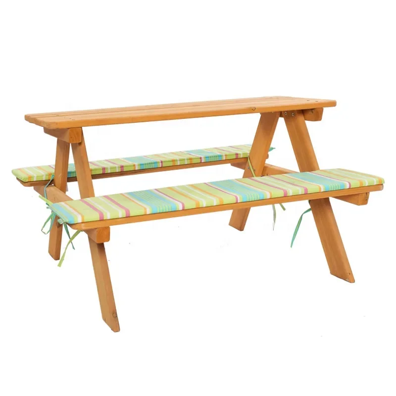 -เฟอร์นิเจอร์กลางแจ้งไม้ชุดโต๊ - Kids Outdoor Bench บทวิจารณ์และราคา