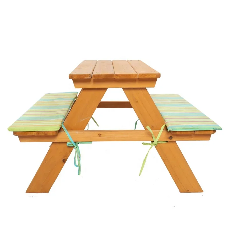 -เฟอร์นิเจอร์กลางแจ้งไม้ชุดโต๊ - Kids Outdoor Bench บทวิจารณ์และราคา