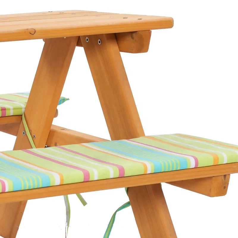 -เฟอร์นิเจอร์กลางแจ้งไม้ชุดโต๊ - Kids Outdoor Bench บทวิจารณ์และราคา