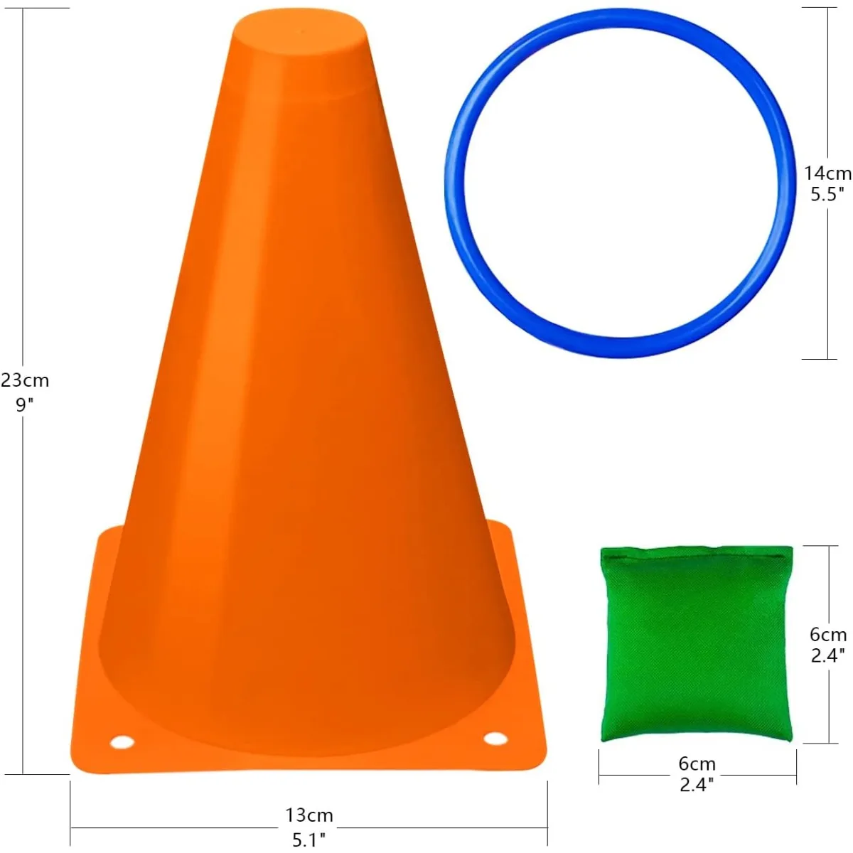 3 ใน 1 พลาสติก Cones Bean กระเ - Kids Outdoor Bean Bag บทวิจารณ์และราคา