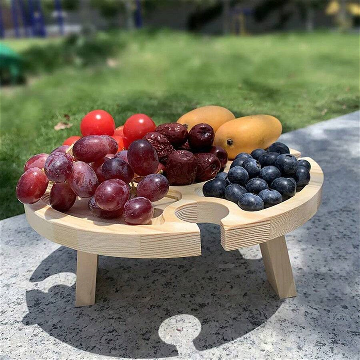 ไม้พับโต๊ะปิกนิกกลางแจ้งแบบพกพ - Kids Outdoor Wooden Table บทวิจารณ์และราคา
